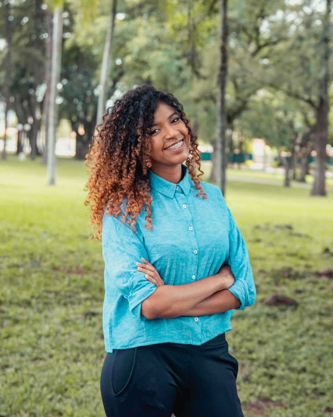 Friendly community coordinator woman portrait