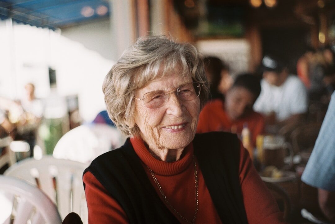 Smiling senior Swiss woman portrait